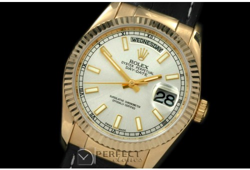 RLDDF60002L DayDate Fluted Silver YG/LE Asian 2836