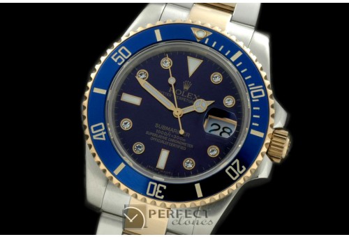 RLST00008 116613 Blue TT/Diam Sub Asian 2836/3135