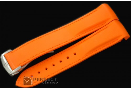 OMRU00108 Rubber Strap For 42mm Ceramic Planet Ocean - Orange