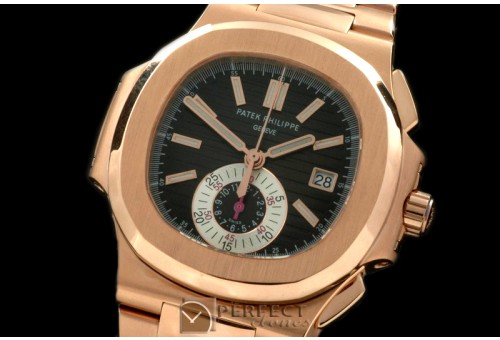 0 0 PP00092 5980 Nautilis Chrono RG/RG Black A-7750