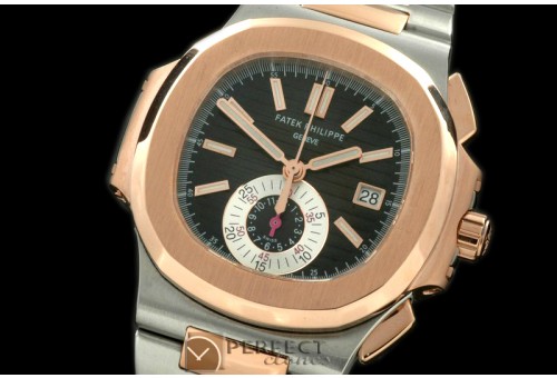 PP00087 598Nautilis Chrono SS/RG Black A-7750