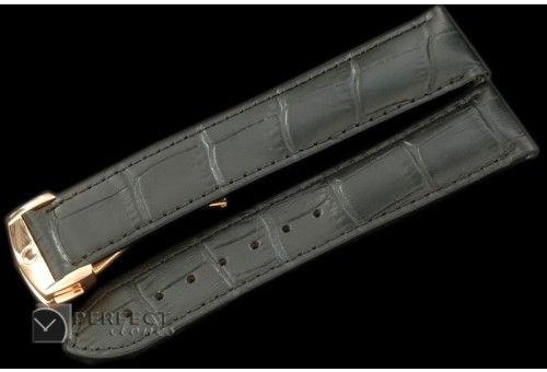 OMLE00106 Black Calf/Croc Pressed Design c/w RG Insignia Depl