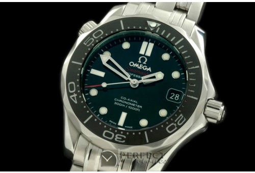 OM300M-201 Seamaster 300M Ladies SS/SS Black Miyota 9105