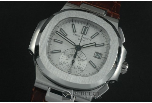 0 0 PP00081L 5980 Nautilis Chrono SS/LE White A-7750
