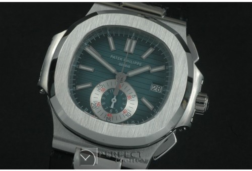 0 0 PP00083L 5980 Nautilis Chrono SS/LE Blue A-7750