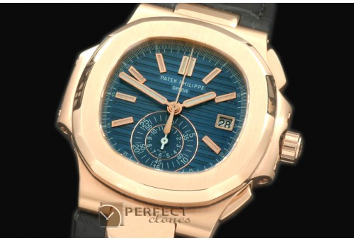 0 0 PP00095L 5980 Nautilis Chrono RG/LE Blue A-7750