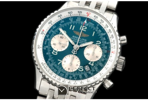 BLNV00708 Navitimer SS/SS Blue Num 7750