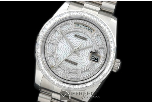 RLDDS00852 2014 Steel/President White Wavy Grid Asian 2813