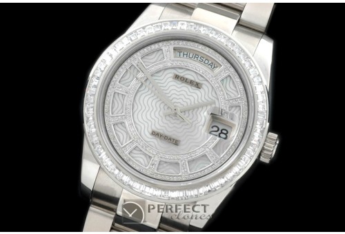 RLDDS00801 2014 Steel/Oyster White Wavy Grid Asian Clone 2836