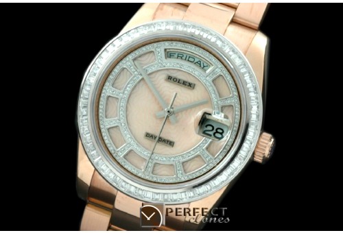 RLDDR00841 2014 R-Gold/Oyster M-Gold Wavy Grid Asian Clone 2836