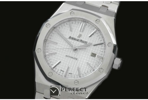 AP15400-201 Royal Oak 1540SS/SS White Jap M 9015