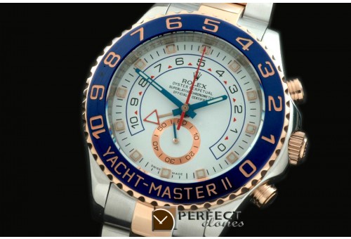 RYM2-1012 Yacthmaster II (44mm) SS/RG White Asia 7750