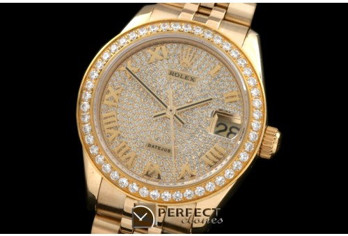 RDJmF50001 YG Jubilee Diam Roman Asian 2836