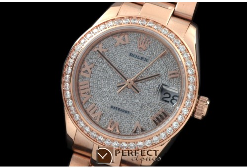 RDJmR50003 RG Oyster Diam Roman Asian 2836
