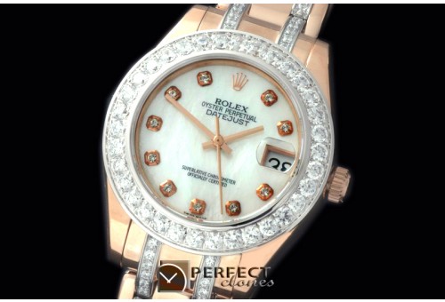 RLMPMR08121D Diam Bez RG MOP Wht/Diam Asian 2813