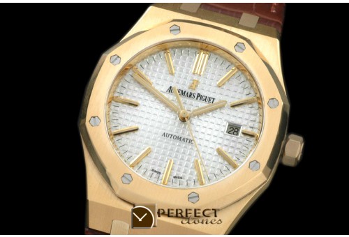 AP15400-211L Royal Oak 1540YG/LE White Jap M 9015