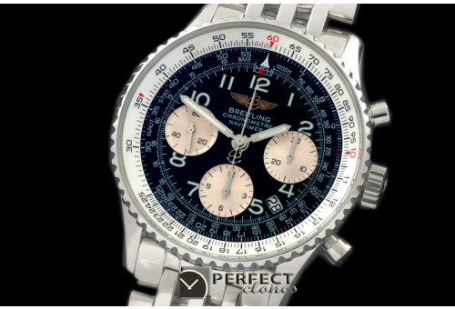 BLNV00607 Navitimer SS/SS Blk Num 7750