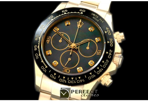 RLDF01077 Daytona 116528 YG/YG MOP Black Diam A-775Sec@6 28800