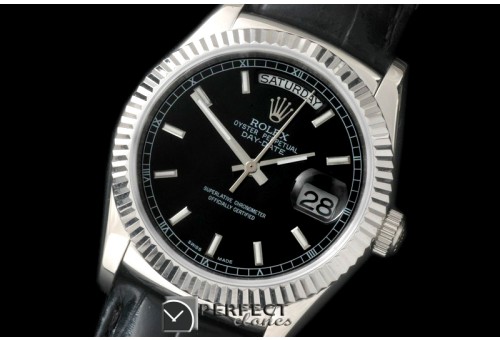 RLDDS60107L DayDate Fluted Black SS/LE Asian 2813