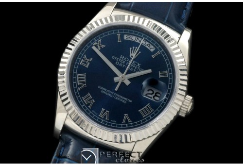 RLDDS60115L DayDate Fluted Blue Roman SS/LE Asian 2813