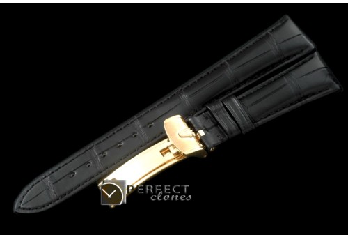 RLACC00103 Black Croc Strap YG 20/16 / New Insignia Buckle