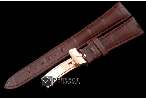 RLACC00106 Brown Croc Strap RG 20/16 / New Insignia Buckle