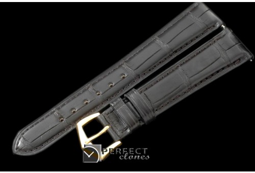 PPACC00103 Black Croc Strap YG 20/16 / Insignia Buckle