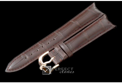 RLACC00096 Brown Croc Strap RG 20/16 / New Insignia Buckle