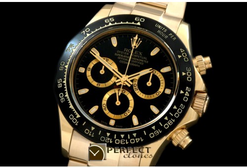RLDF01062 Daytona 116528 YG/YG Black Stk A-775Sec@6 28800