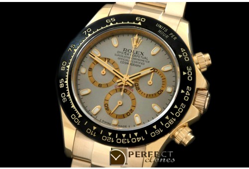 RLDF01063 Daytona 116528 YG/YG Grey Stk A-775Sec@6 28800
