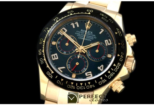 RLDF01085 Daytona 116528 YG/YG Blue Num A-775Sec@6 28800