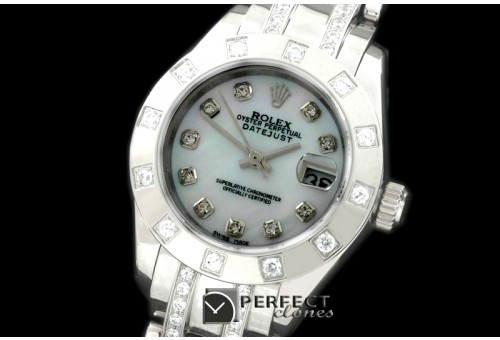 RLMPLS08022D 12-Diam Bez SS MOP Wht/Diam S-2671