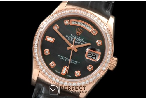 RLDDR60027LD DayDate Diam Bez M-Black Diam RG/LE Asian 2836