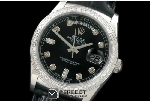 RLDDS60023LD DayDate Diam Bez Black Diam SS/LE Asian Eta 2836
