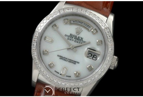 RLDDS60126LD DayDate Diam Bez M-Wht Diam SS/LE Asian 2813