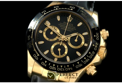 RLDF01062L Daytona 116528 YG/LE Black Stk A-775Sec@6 28800