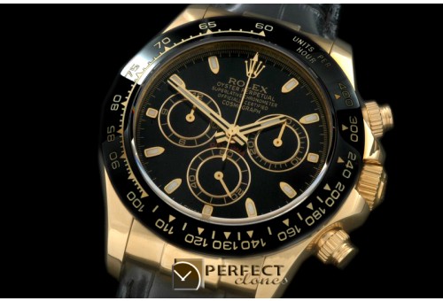 RLDF01065L Daytona 116528 YG/LE Black Stk A-775Sec@6 28800