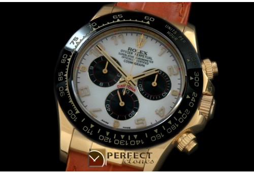 RLDF01083L Daytona 116528 YG/LE White Num A-775Sec@6 28800