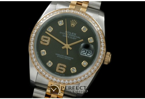 RDJMT00554D1 SS/YG Jubilee Green Diam 2836