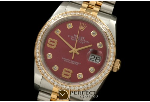 RDJMT00555D1 SS/YG Jubilee Red Diam 2836