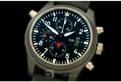 IWP00101B Top Gun 3799 Doppel Chrono Cer/NY Black A-7750