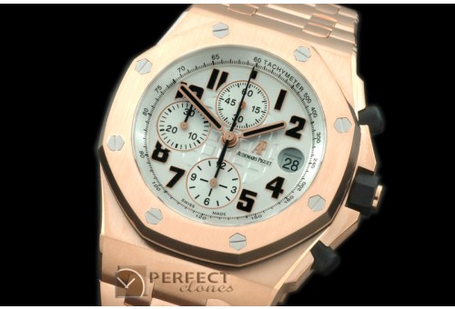AAP00131S 2014 Royal Oak Chrono 2647RG/RG White A-3126 Sec@12