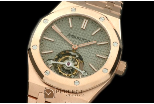 APROT10013 Royal Oak Tourbillon RG/RG Grey Real Tourbillon