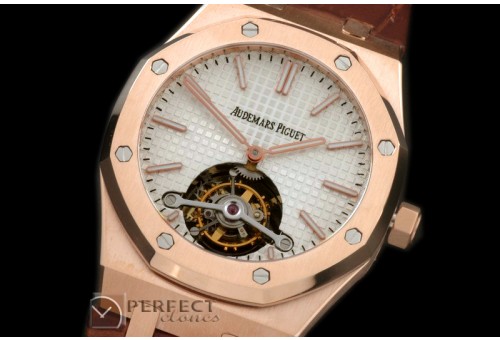 APROT10011L Royal Oak Tourbillon RG/LE White Real Tourbillon