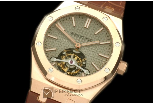 APROT10013L Royal Oak Tourbillon RG/LE Grey Real Tourbillon