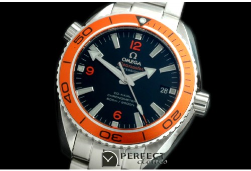 OMCPO42-502 P-Ocean Ceramic SS/SS Blk/Org Miyota 8205