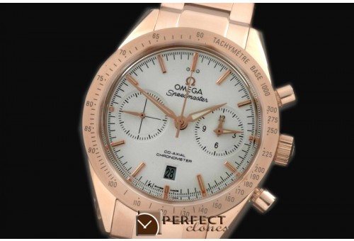 OMSP00084S Speedmaster Moon Watch RG/RG White Stick A-7750
