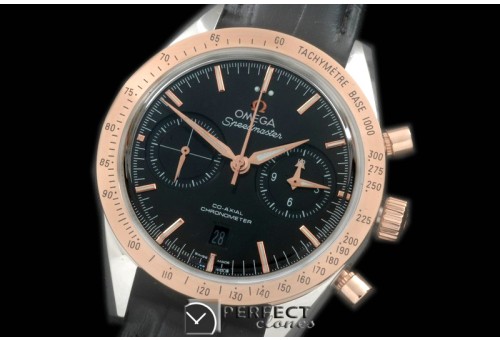 OMSP00082 Speedmaster Moon Watch SS/RG/LE Black Stick A-7750
