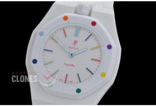 APSW-RP-001 AP / Swatch Royal Pop 3 in 1 Premium Set White - Huit Blanc Asian 2813
