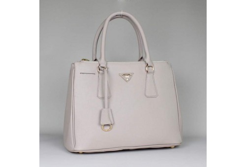 PR1786-03 BN1786 Saffiano Solid Color Leather Tote Off White